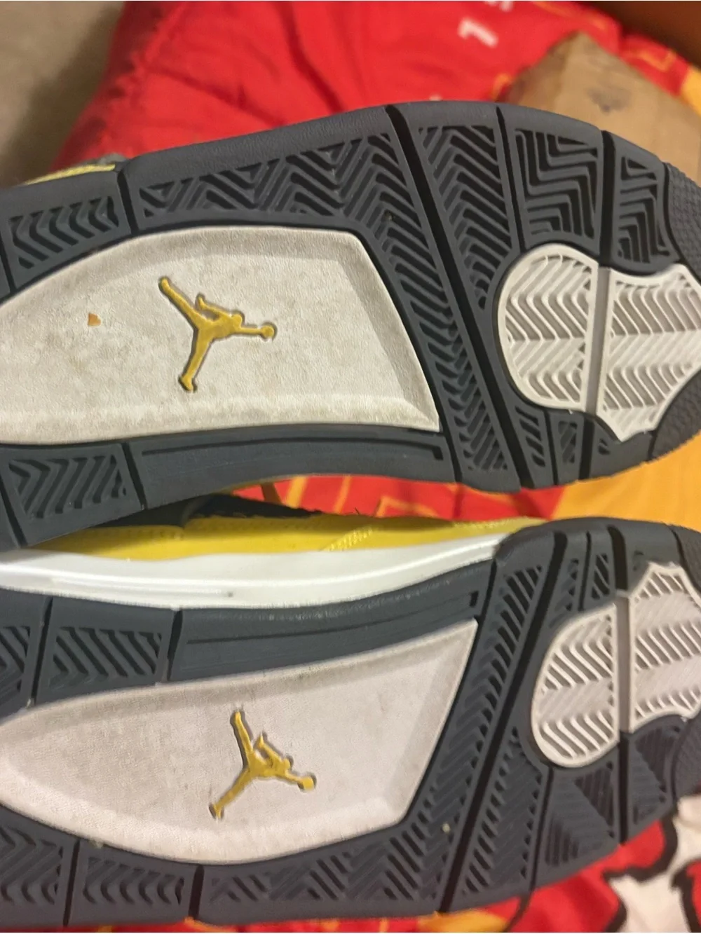 Jordan Kids High-Top Sneakers in Yellow and Black
